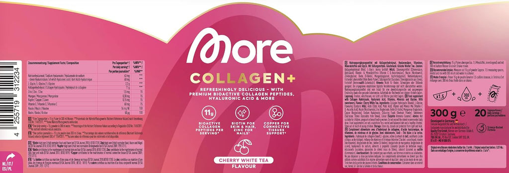 MORE Collagen+ Pulver Watermelon Mint Kollagen Hyaluron Vitamine