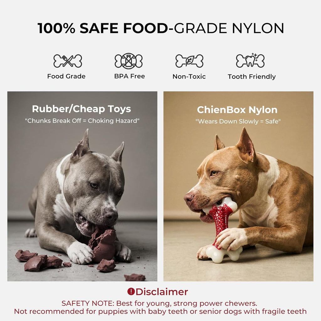 Kauspielzeug fuer grosse Hunde Nylon mit Rindfleischgeschmack zahnpflegend