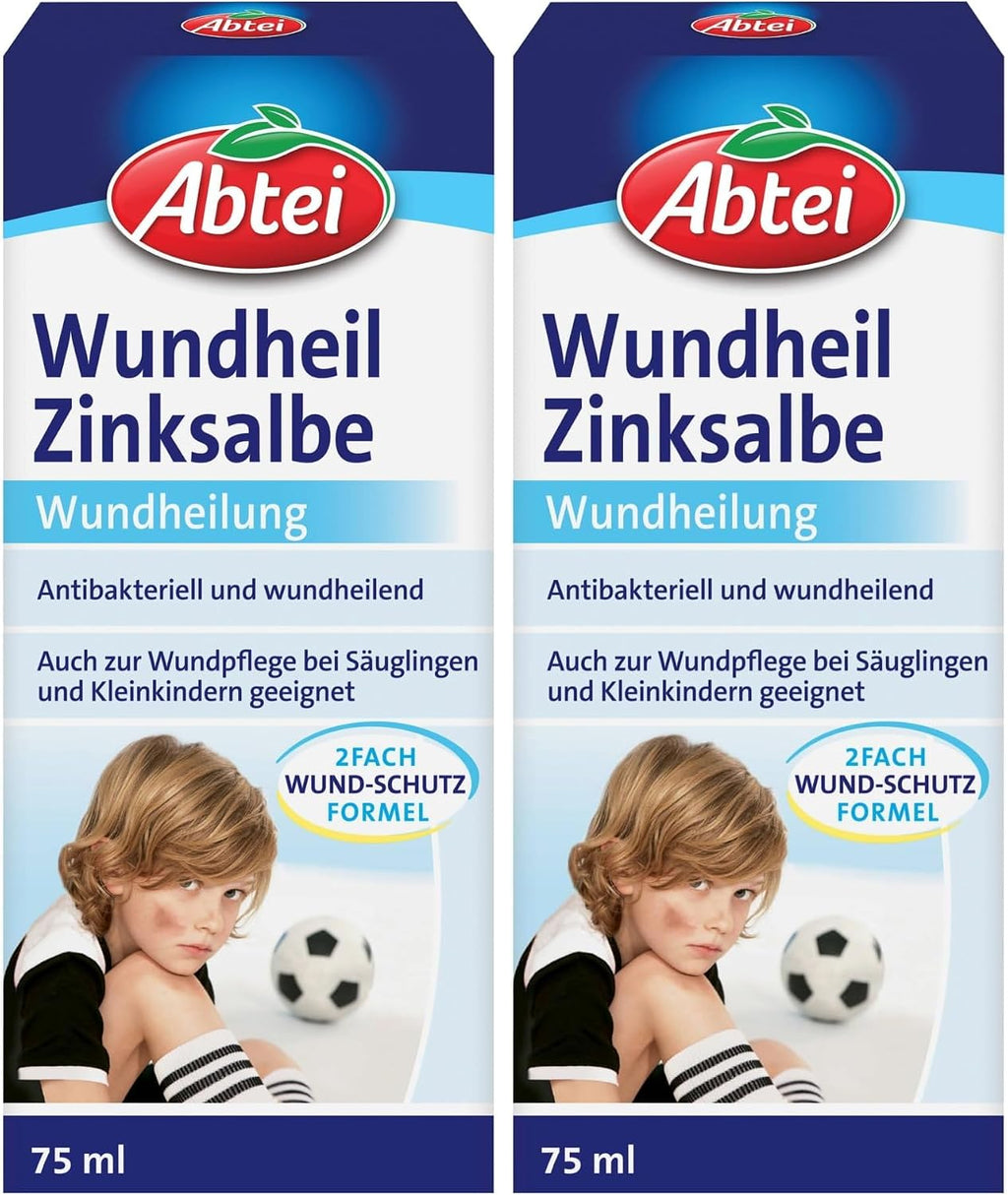 Abtei Wundheil Zinksalbe - Salbe mit Zink zur Wundheilung - antibakteriell und e