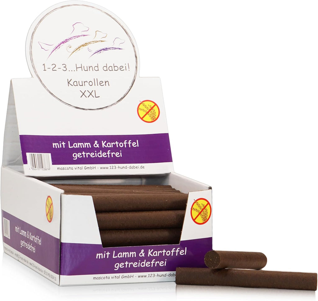 Dentalkaurolle Kaurollen XXL 50er Tray Kaustangen fuer Hunde verschiedene Sorten