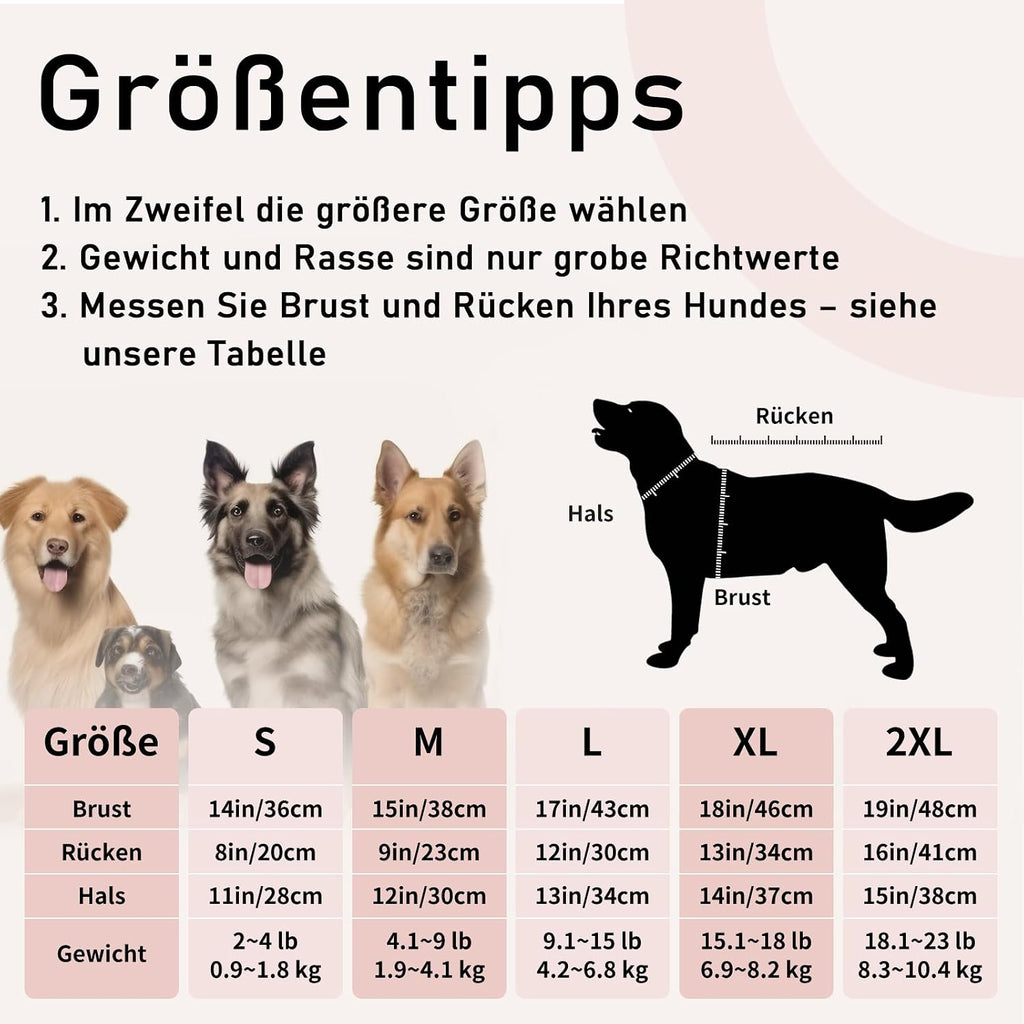 Hundeshirt atmungsaktiv fuer kleine Hunde Dackel Gr. M 2er Pack