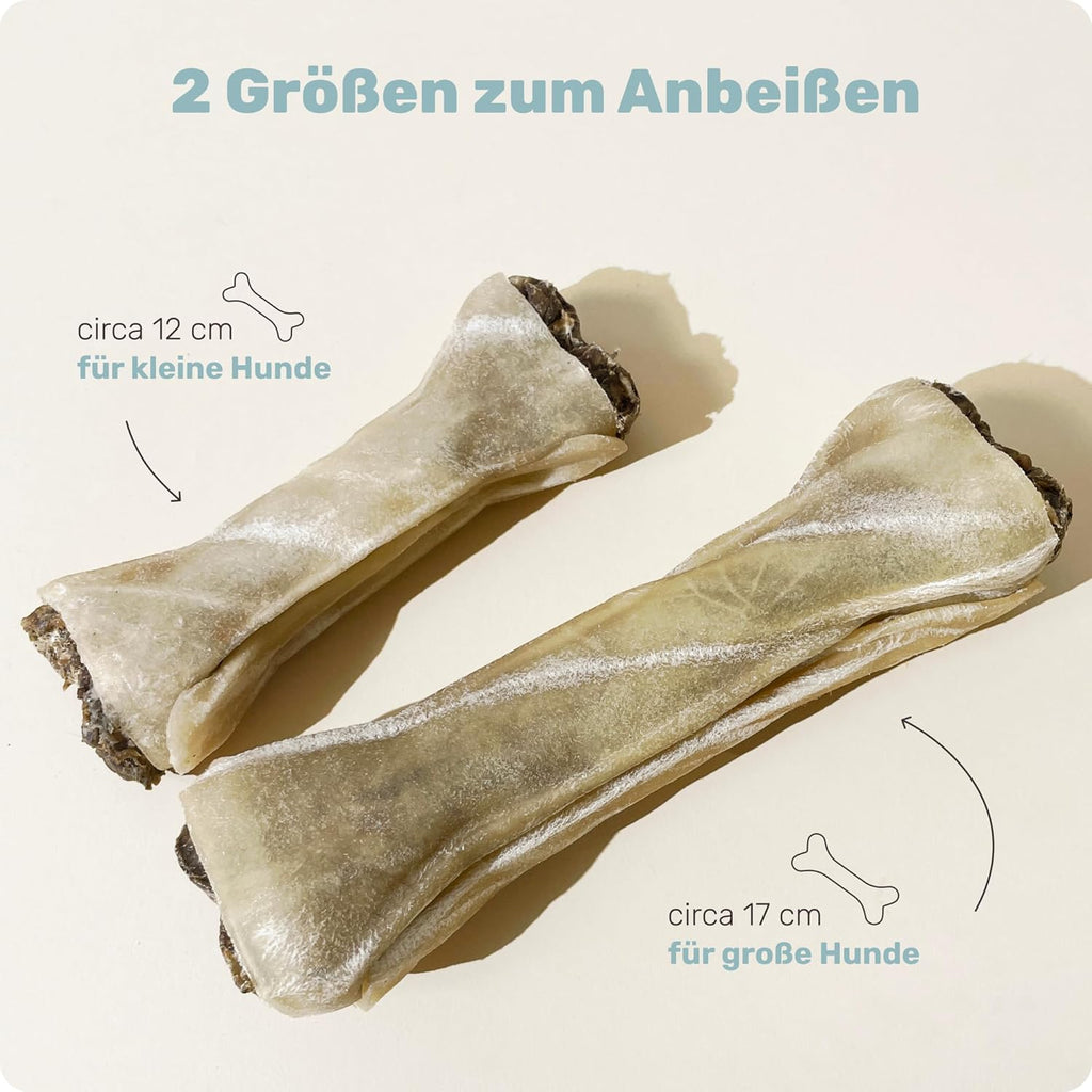 Mammaly Relax Bone Kauknochen 12 cm Rinderhaut Kamille Lavendel