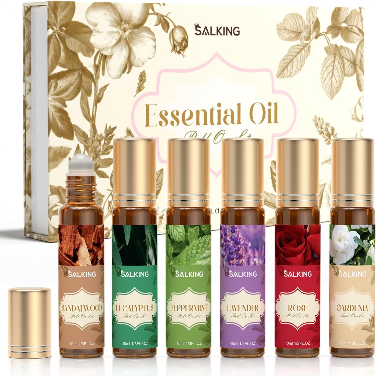 SALKING Roll-On 6x10 ml aetherische Oele Aromatherapie Geschenkset Entspannung