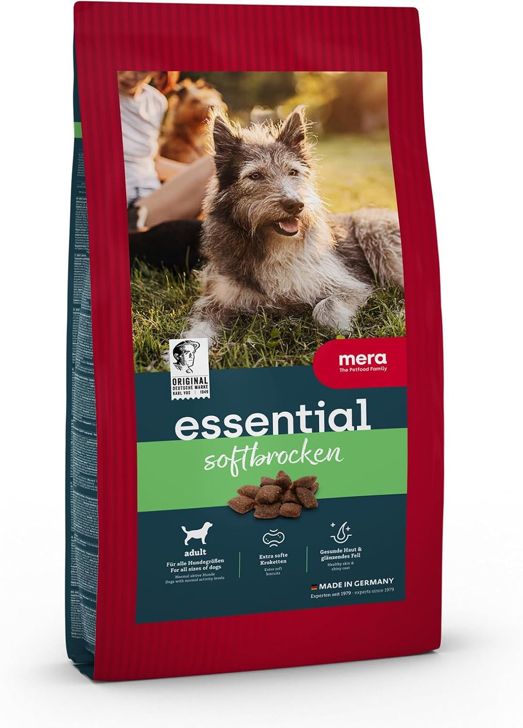 MERA Essential Soft Brocken Hunde Trockenfutter fuer empfindliche Zaehn
