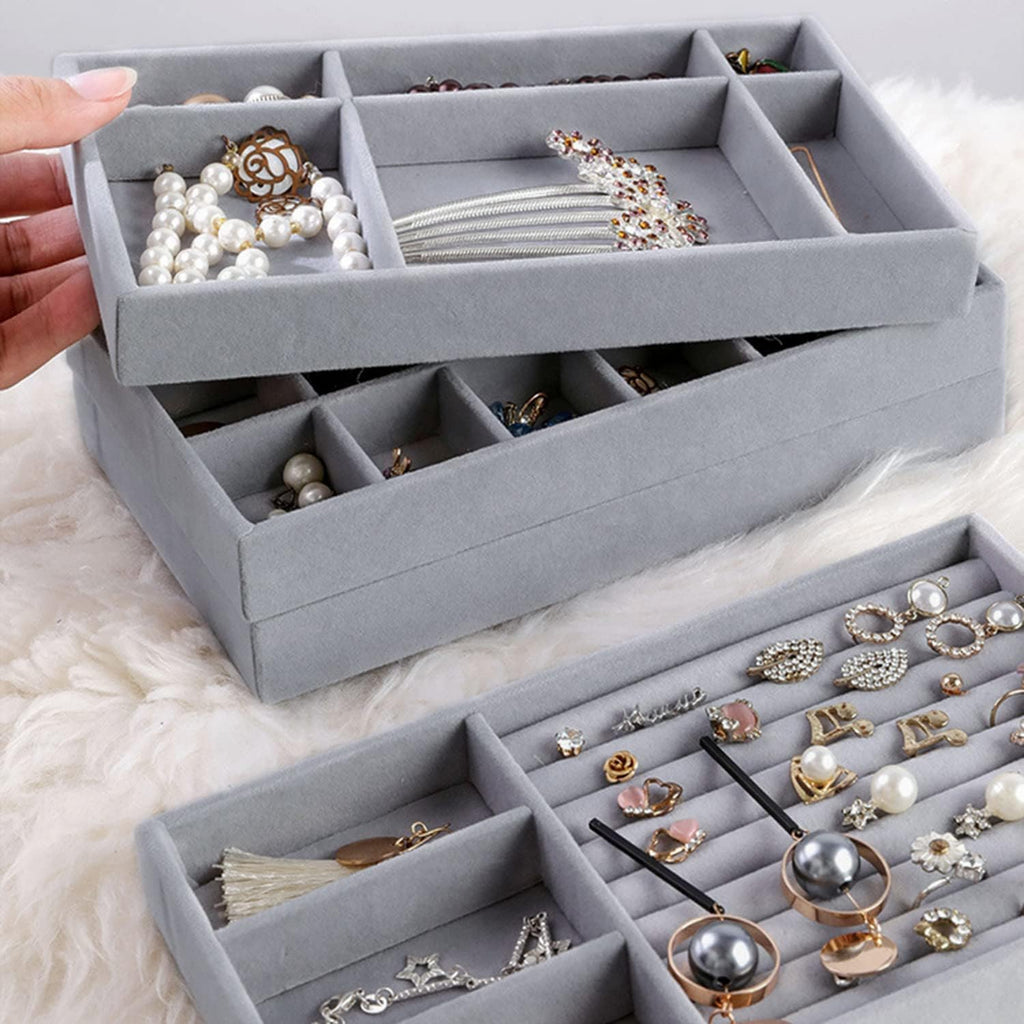 Schmuckorganizer Schublade Schmucktabletts Einsaetze Aufbewahrung fuer Ringe