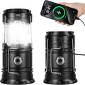 Solar LED Campinglampe faltbar wasserdicht mit USB-Ladefunktion und Haken