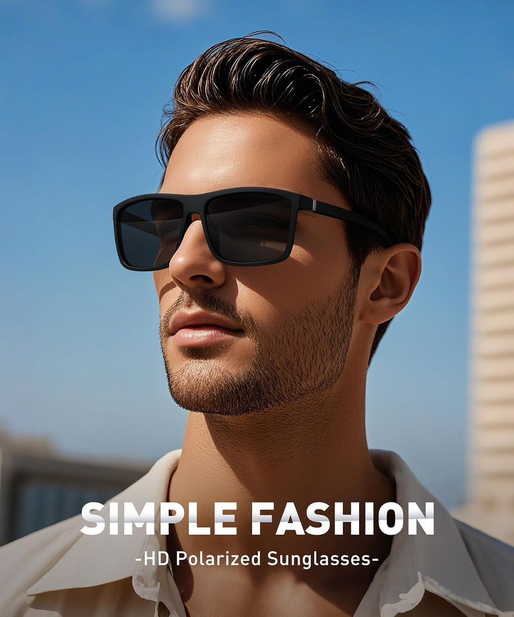Perfectmiaoxuan Polarisierte Sonnenbrille Herren Damen Vintage Pilot UV400