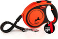 flexi Xtreme L Gurt-Rollleine 8 m fuer Hunde bis schwarz/orange 3m-8m