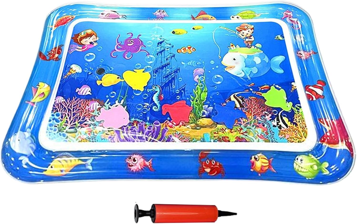 Wassermatte fuer Katzen 66x47 cm aufblasbar sensorisch interaktiv Kissen