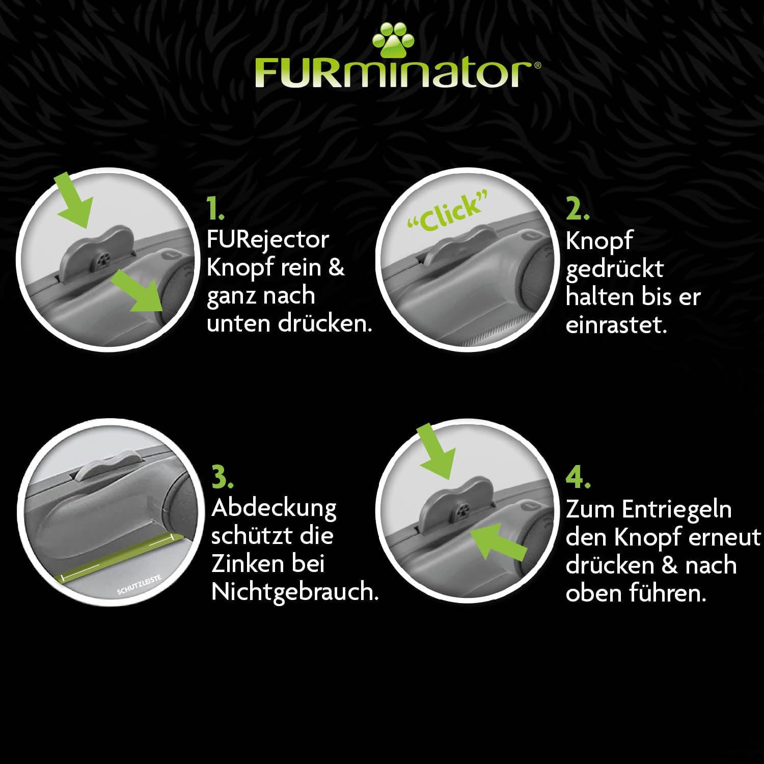 FURminator Pferd Unterwollbürste Deshedding Tool Pferdestriegel