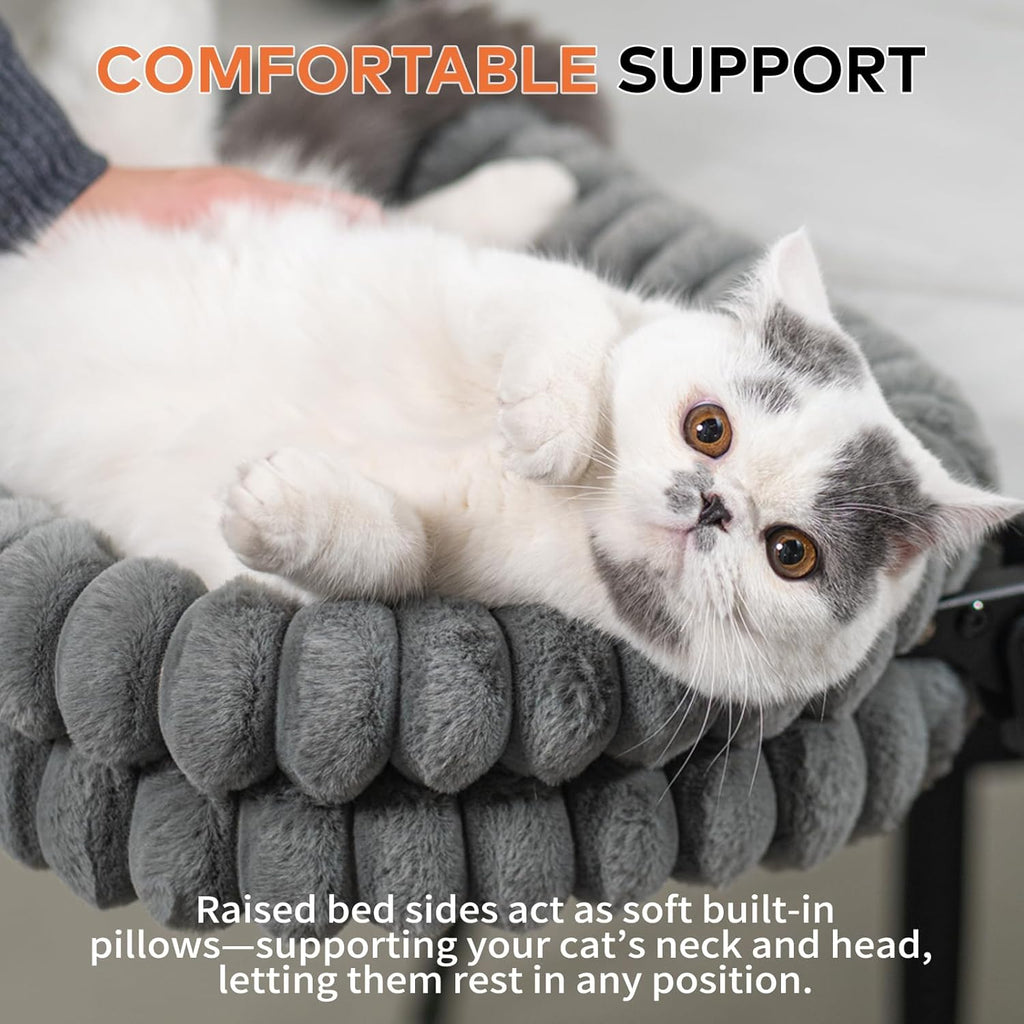 Cheerpals Katzenhaengematte klappbar mit Metallgestell grosse Liegeflaeche