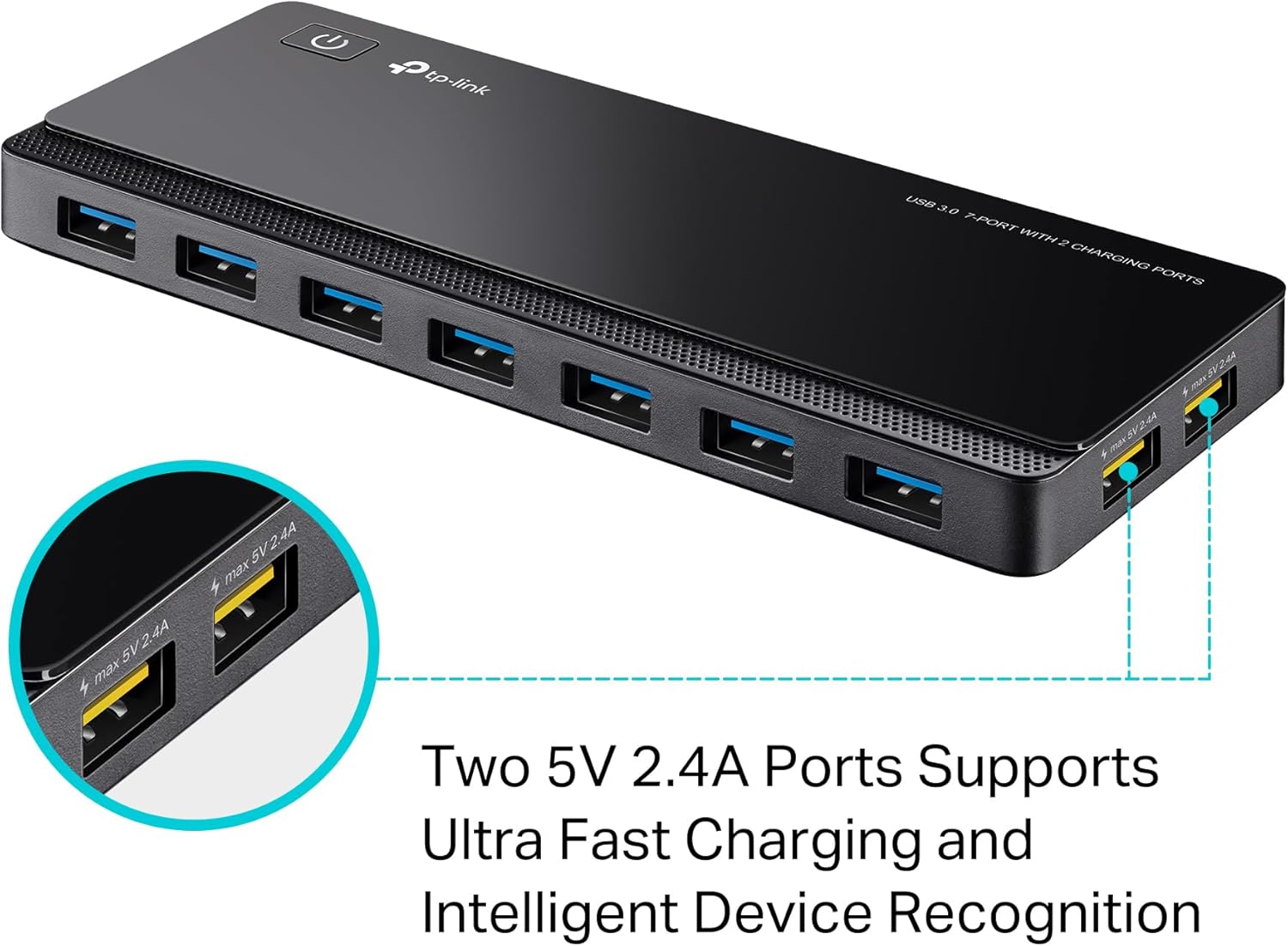 TP-Link UH700 7‑Port USB 3.0 Hub mit Netzteil USB-Verteiler
