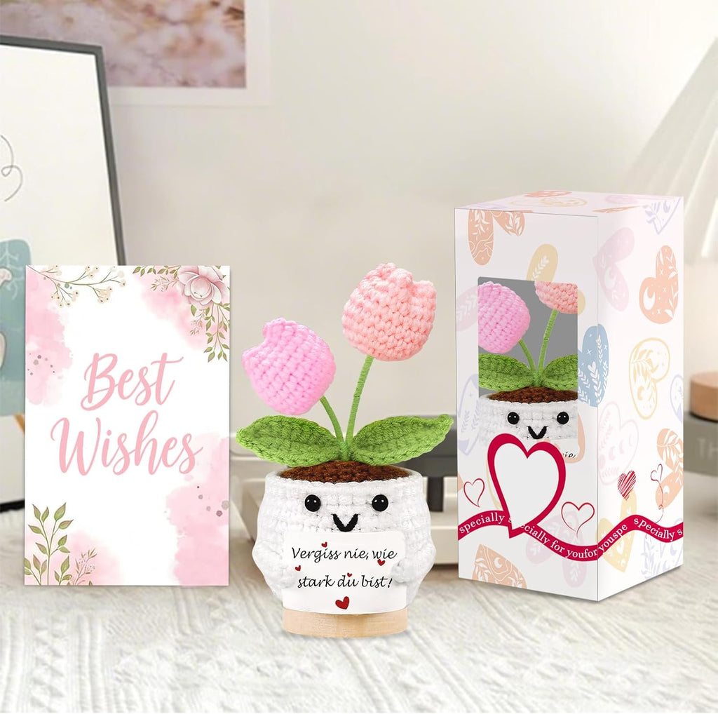 Gehaekeltes Herz Anhaenger Gluecksbringer Geschenk Valentinstag
