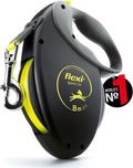 flexi Giant S/M 8 m Gurt-Rollleine schwarz/neon-gelb fuer Hunde bis 25 kg