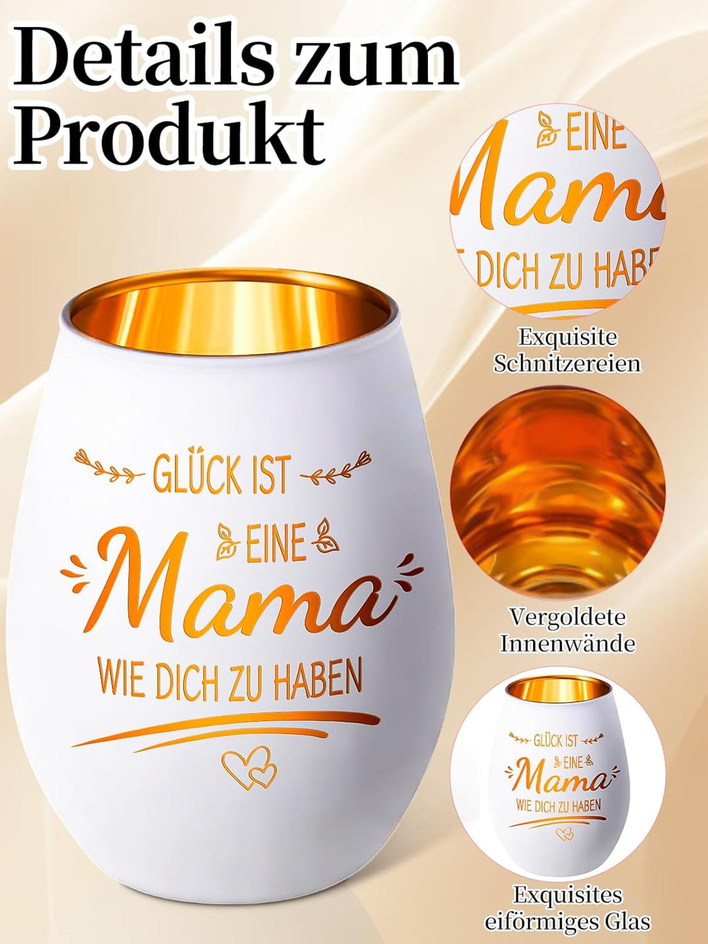 Windlicht mit Gravur verschiedene Farben Glas Windlichter Spruch Geschenk fuer Fr