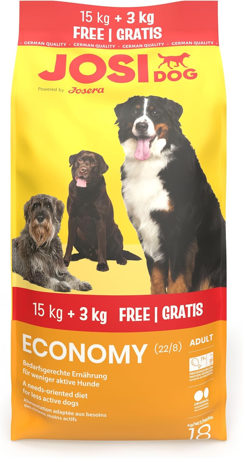 JosiDog Economy Adult Trockenfutter Alleinfutter fuer Hunde