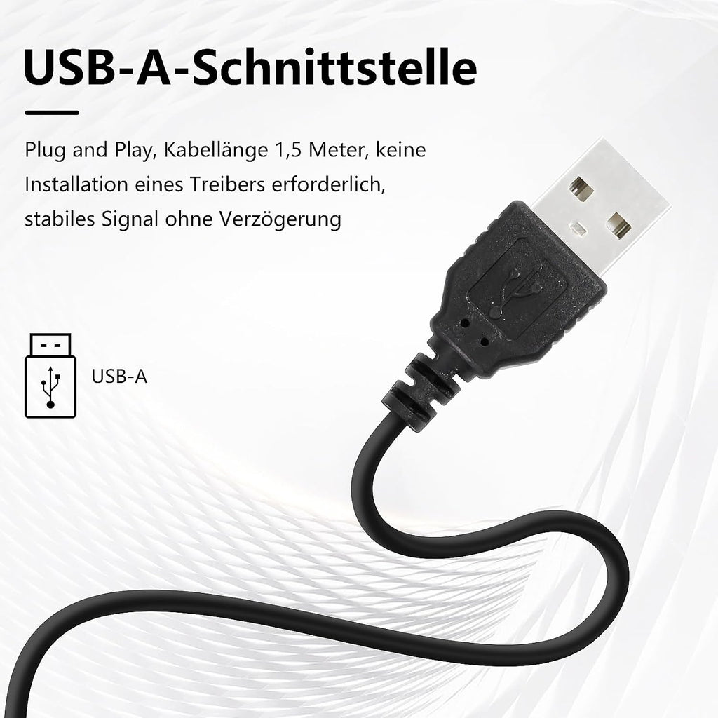 CUQI Mini Tastatur 78 Tasten kabelgebunden USB-A ergonomisch kompakt