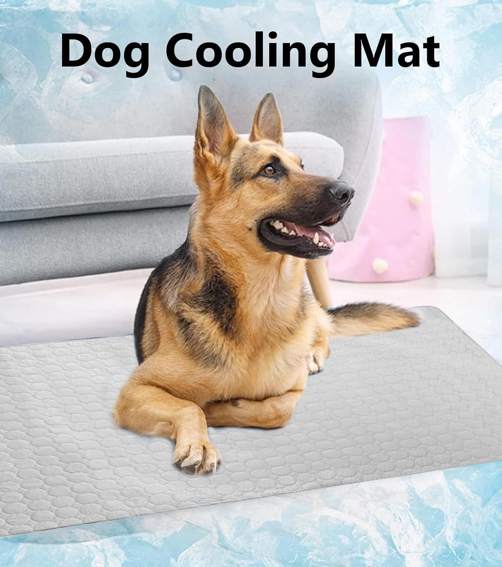 Kuehlmatte fuer Hund und Katze 70x100 cm Waschbar Dunkelbraun selbstkuehlend
