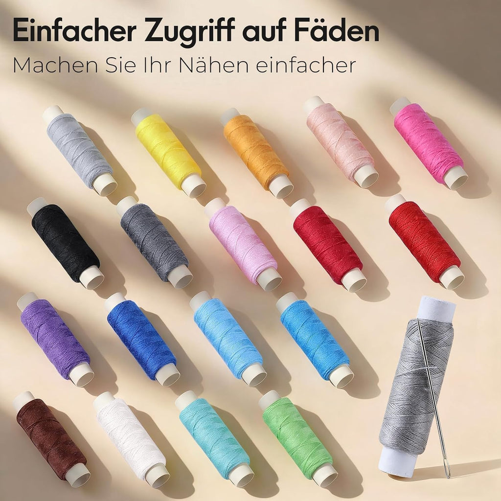 Naehset mit Nadeln Garn Schere Naehzeug Groesse M-XL verschiedene Teile