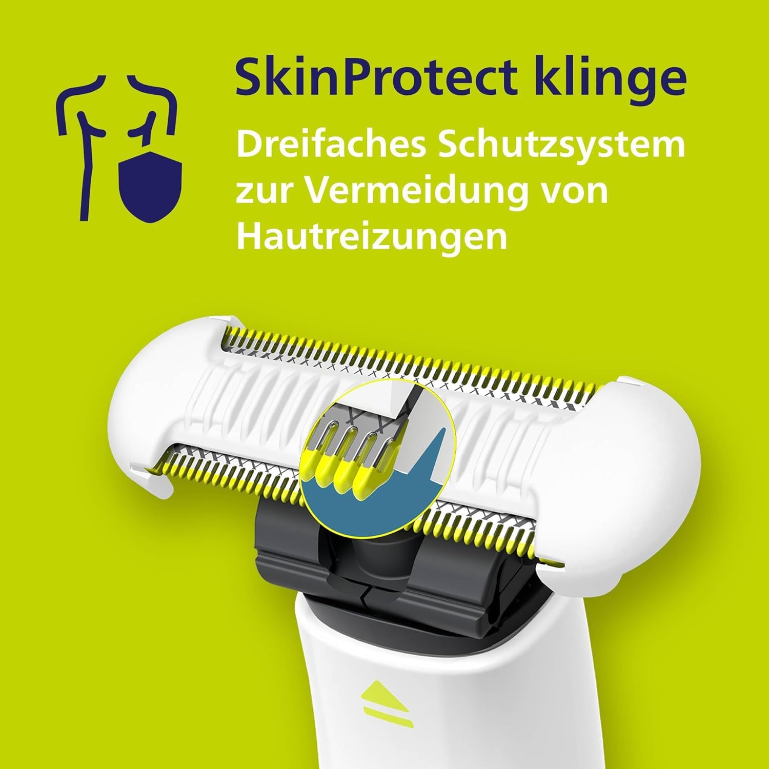 Philips OneBlade Intimate QP1924 Intimrasierer Trimmer mit Hautschutz