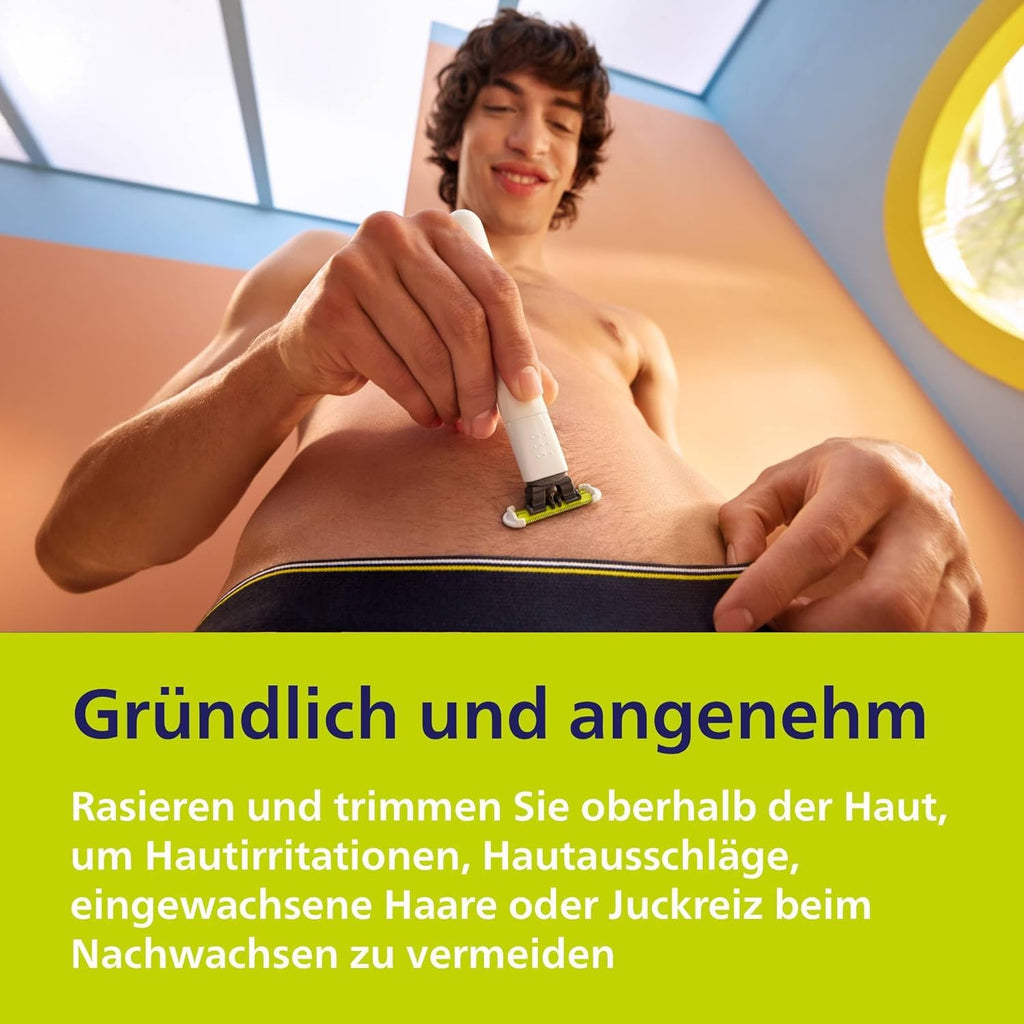 Philips OneBlade Intimate QP1924 Intimrasierer Trimmer mit Hautschutz