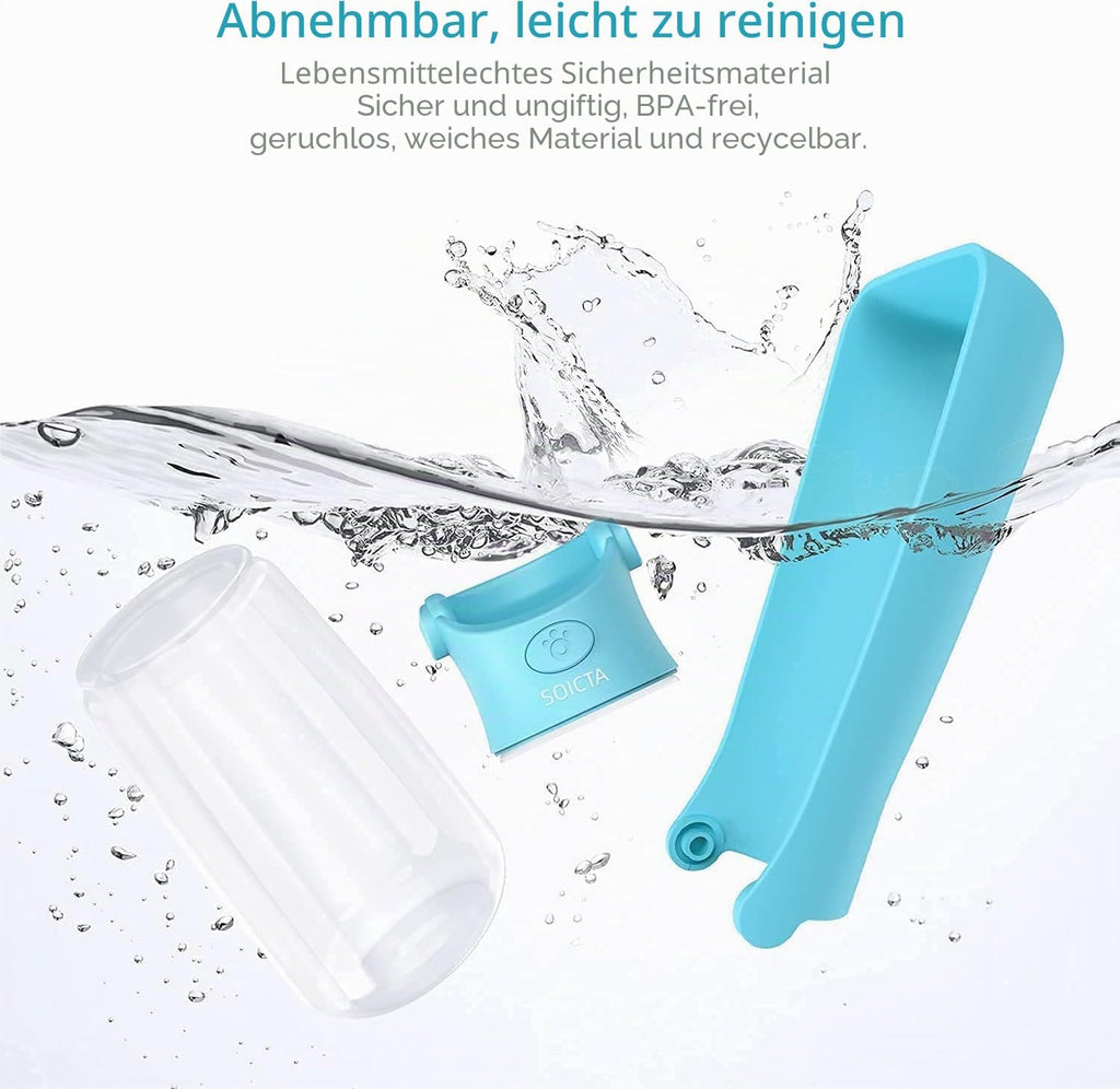 Hundetrinkflasche zum Mitnehmen Wasserflasche fuer Welpen Hunde