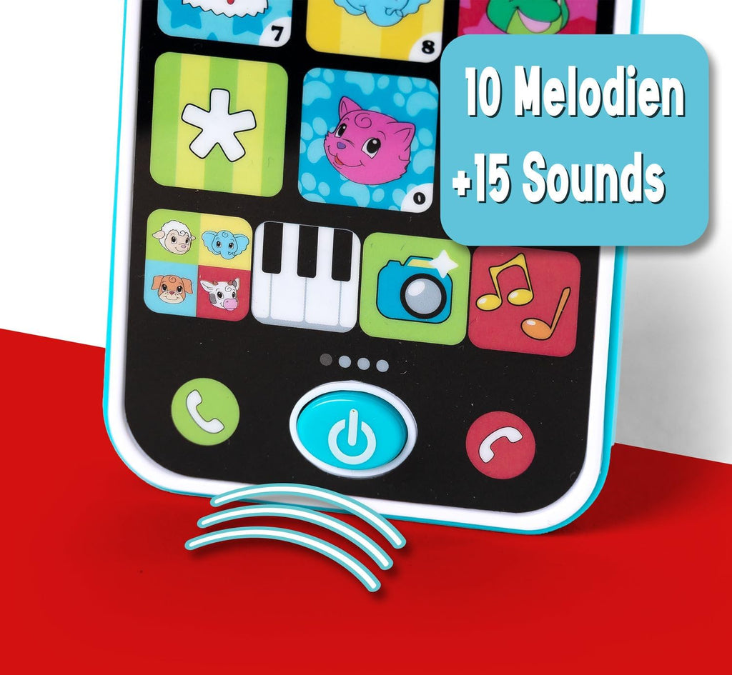 Simba ABC Smartphone Spielzeughandy Licht & Sound Kinder ab 12 Monate Bunt