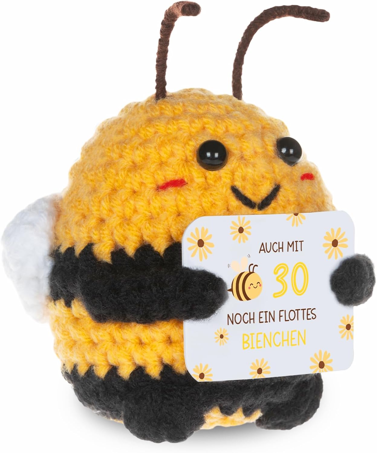 Mutter Geschenke Gluecksbringer Biene Pocket Hug positiv Stoff 1 Stueck