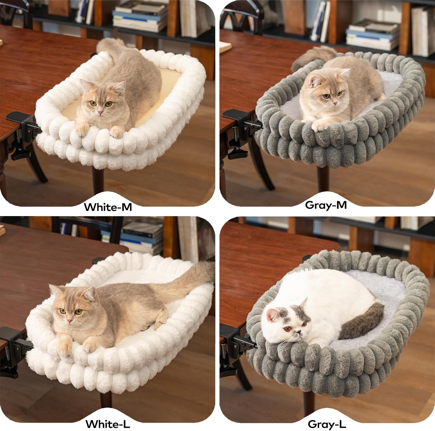 Cheerpals Katzenhaengematte klappbar mit Metallgestell grosse Liegeflaeche