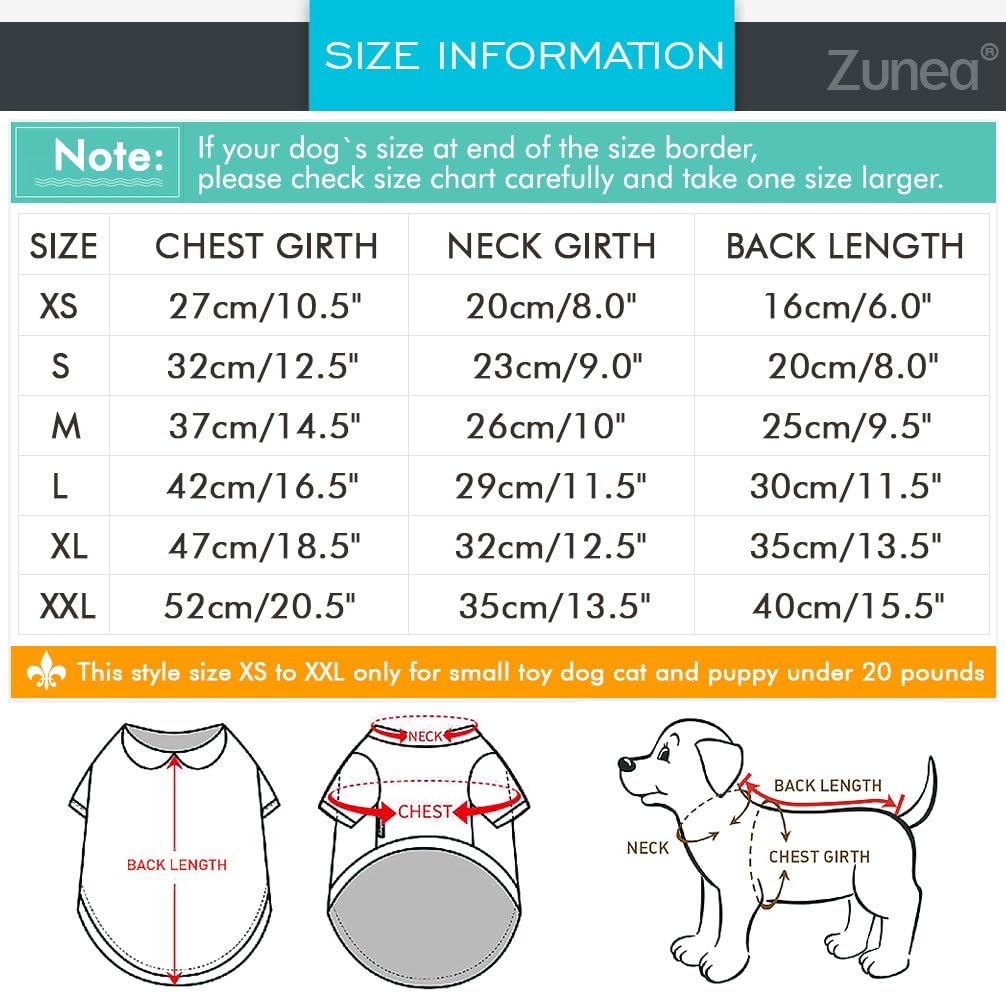 Zunea Hundeshirt Uebergangstanktop gestreift grau Baumwolle Chihuahua S-XXL