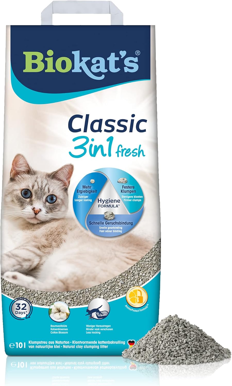 Biokats Classic Fresh Katzenstreu Bentonit verschiedene Packgroessen