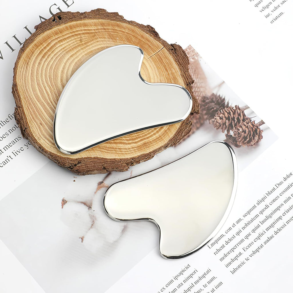 Gua Sha Edelstahl Massagegeraet Gesicht Lymphdrainage Koerper
