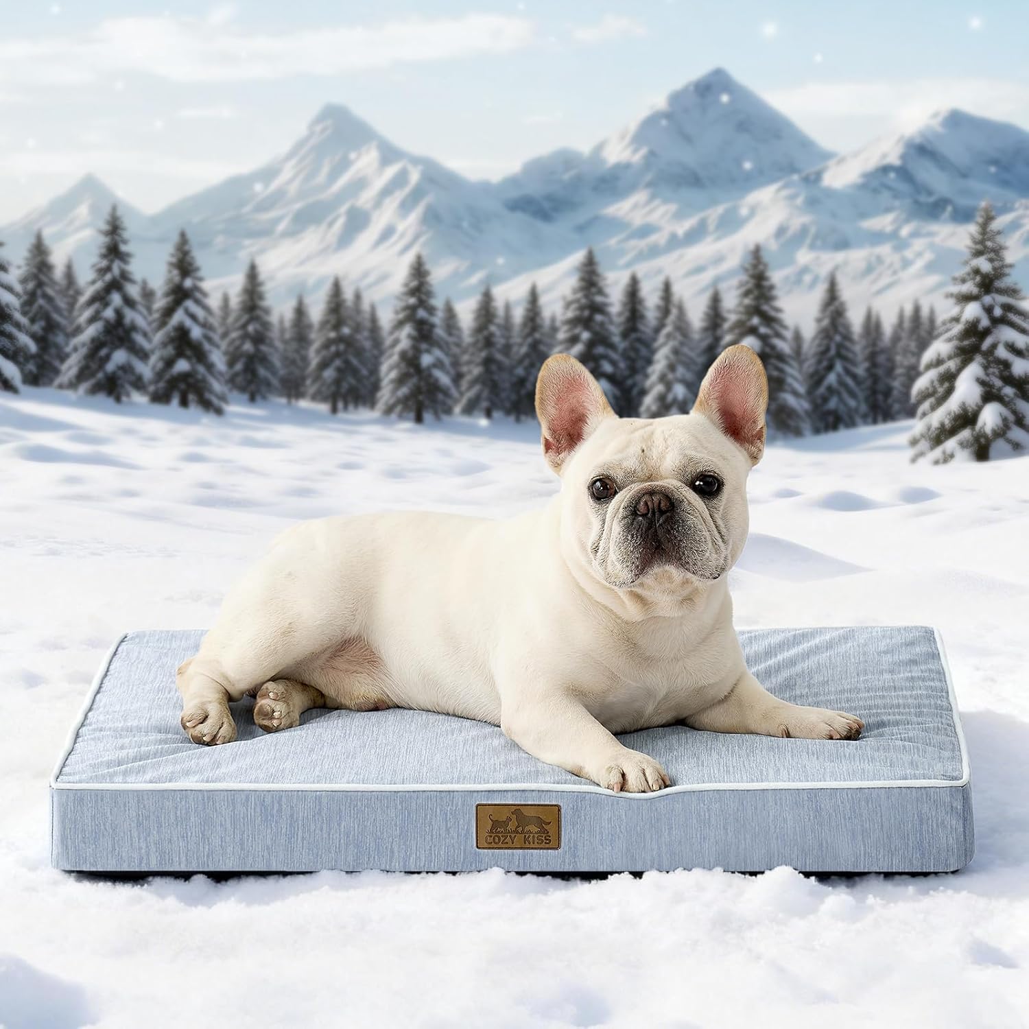 COZY KISS Hundebett 61x41x7,5cm kuehlend orthopaedisch und rutschfest