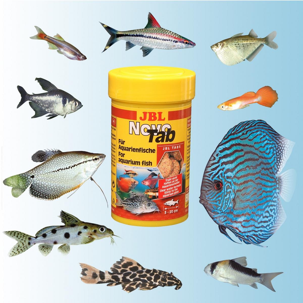JBL ProNovo Tab Fischfutter Tabletten Groesse M fuer Aquarienfische cm