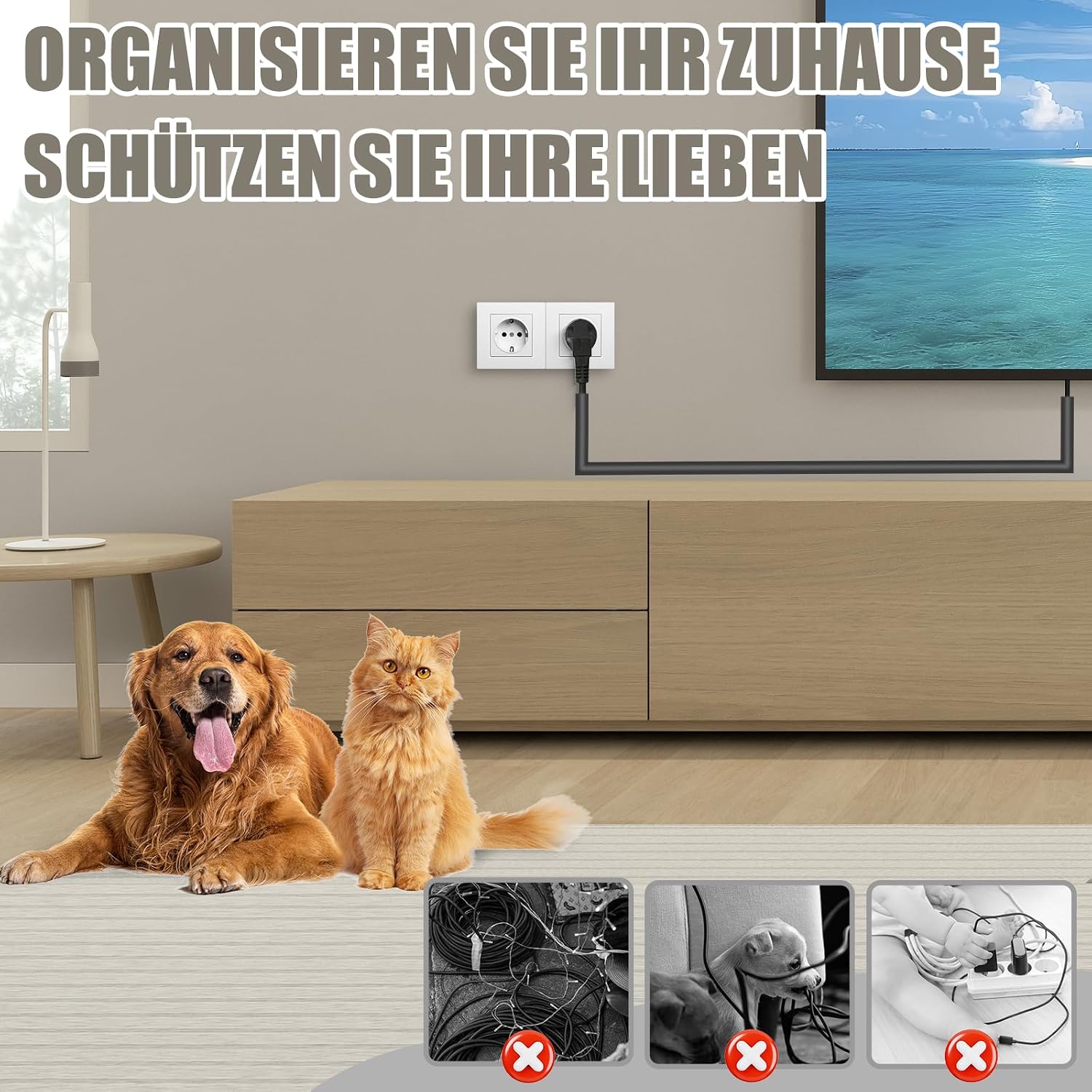 Selbstklebende halbrunde Kabelabdeckung flexibel fuer Wand Boden 1m-6m