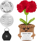 Muttertagsgeschenk Rosa Tulpe mit Energiekarte Geschenk fuer Mama Frau
