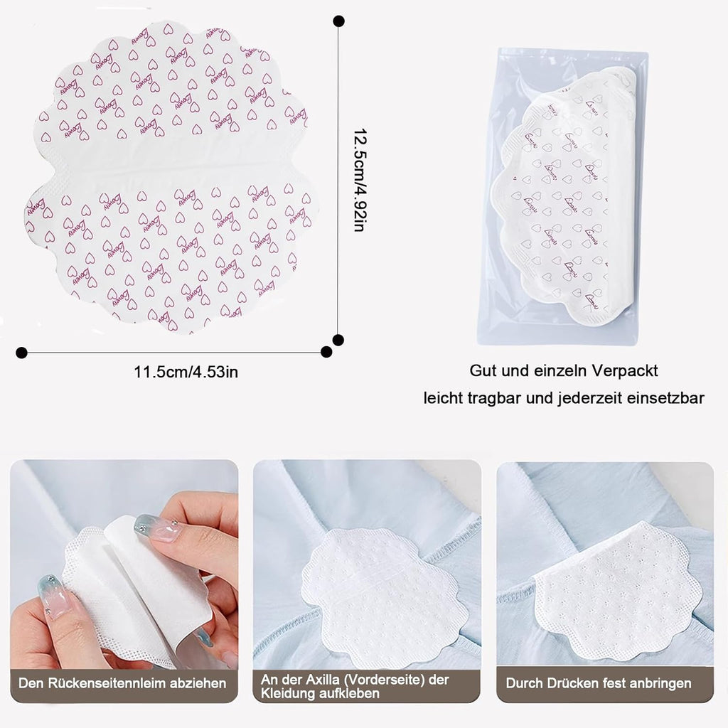 50er Pack Achselpads gross selbstklebend Antitranspirant gegen Schweissflecken