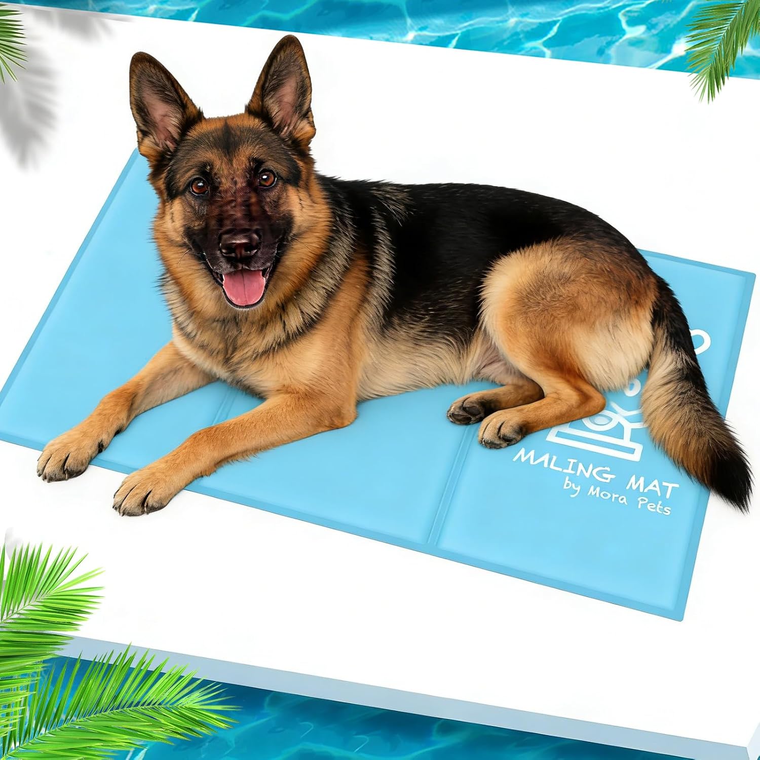 Pawtasy selbstkuehlende Hundematte S 50 x 40 cm Grau mit Gelfuellung