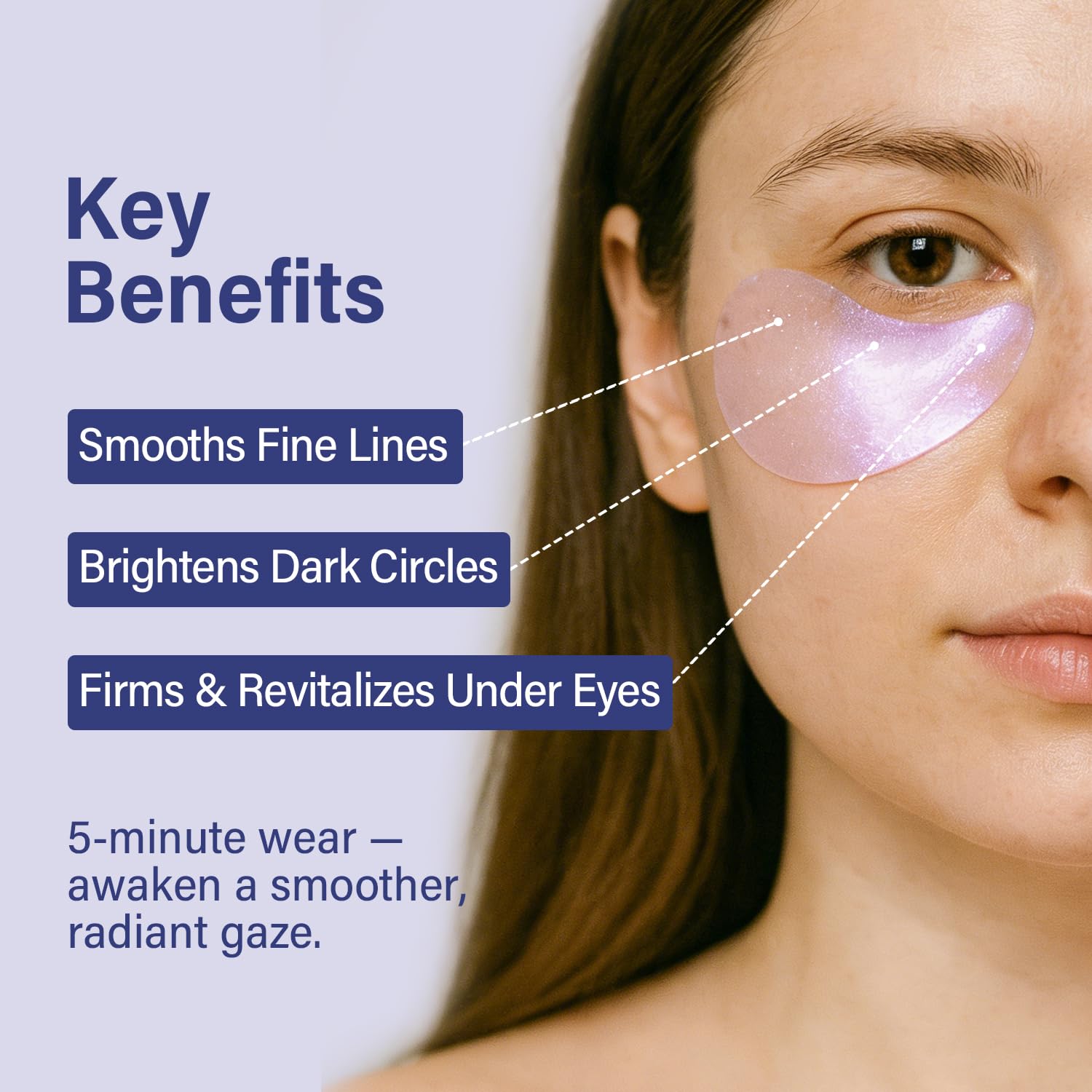SIRIUS LY Bright Diamond Gaze Augenpflaster 15 Paare gegen Augenringe Schwellung