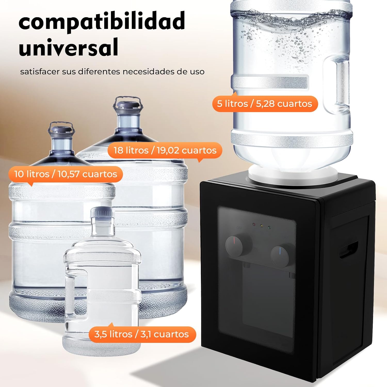 Elektrischer Wasserspender mit Kuehlung 550W Heizt 85-95°C Schnell fuer Buero Zuhau