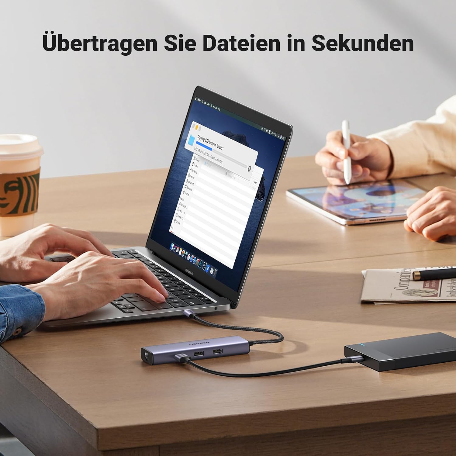 UGREEN Revodok 1061 USB-C Hub HDMI 4K Ethernet Power Delivery 100W