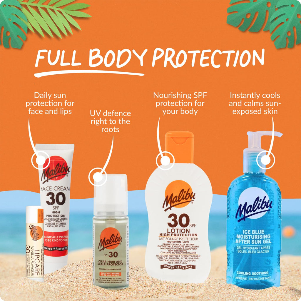 Malibu Fast Tanning Koerperbutter 300 ml mit Beta‑Carotin, wasserfest