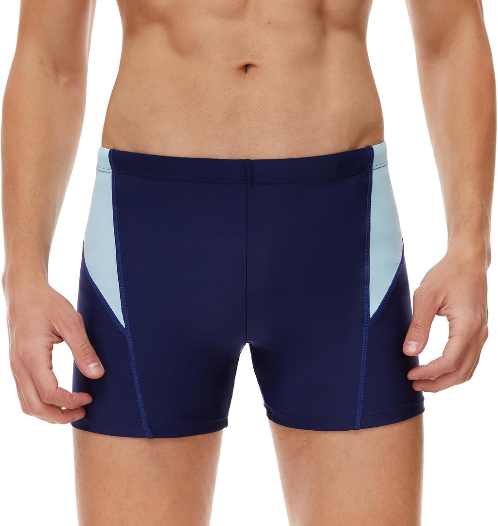 AMZSPORT Herren Badeshorts kurz Enganliegend Schwimmhose S-XXL