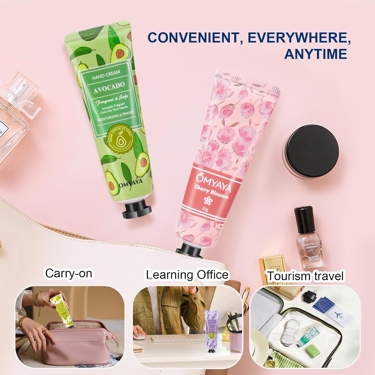 Handcreme Set 21 Stueck Geschenkset fuer Damen und Herren Feuchtigkeitspflege
