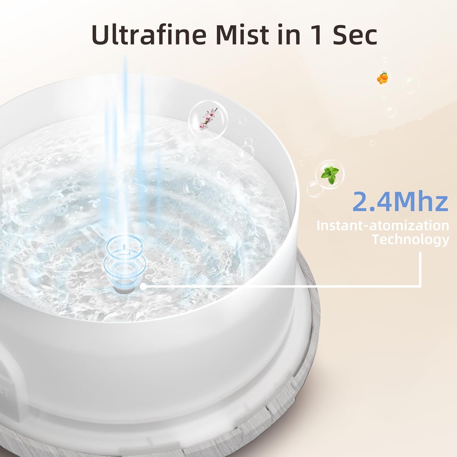 ASAKUKI Aroma Diffuser Ultraschall Duftzerstaeuber mit Fernbedienung LED