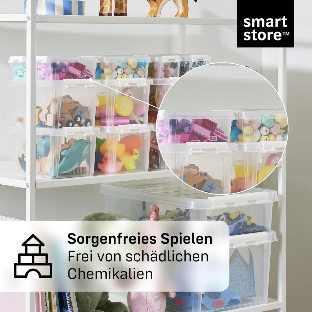 Smartstore Aufbewahrungsbox Classic mit Deckel stapelbar 10er Set