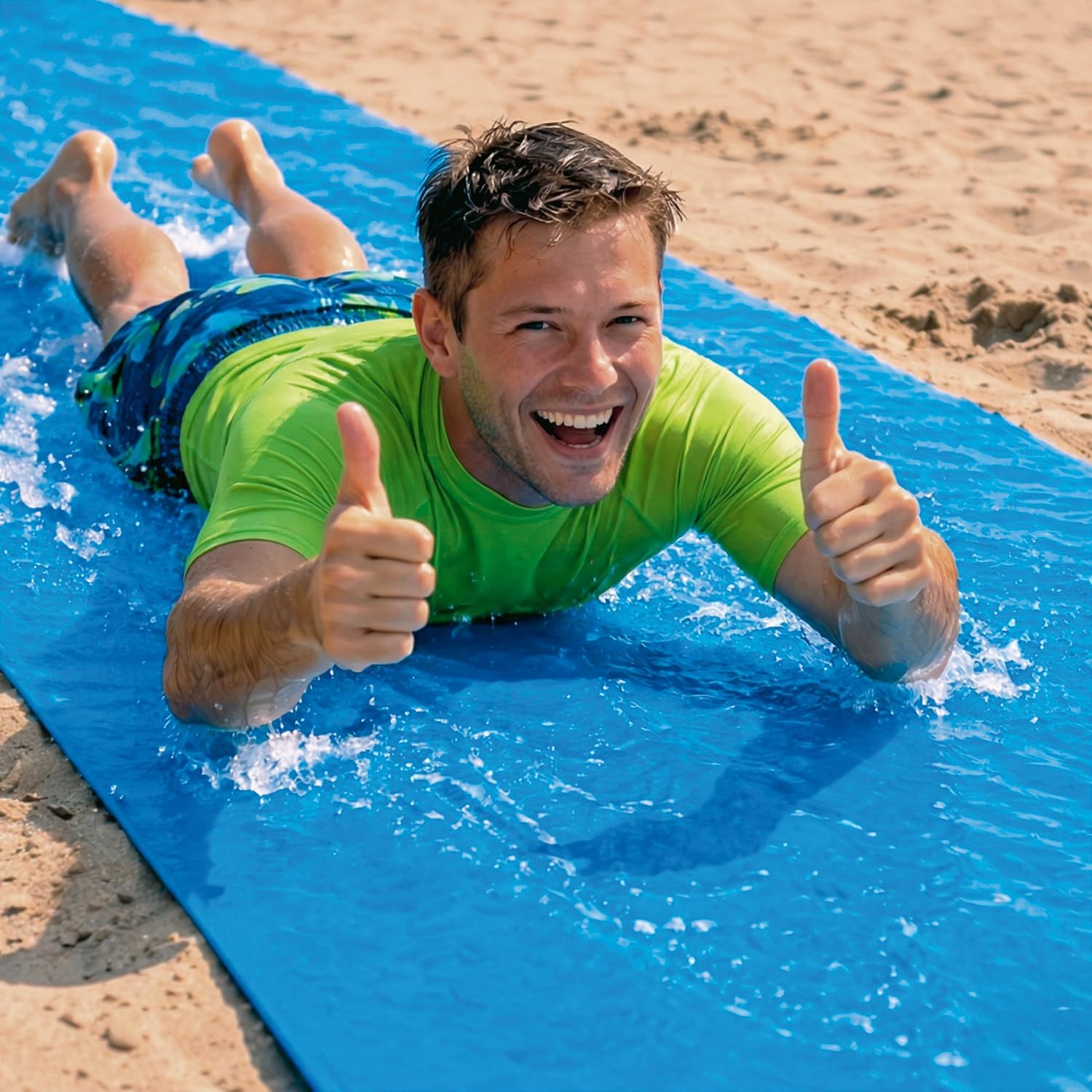 Slip'n Slide 10 m Wasserrutschmatte XXL fuer Garten Wasserspiel Freiluft