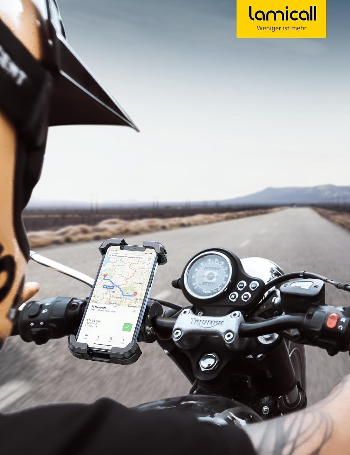 Universal 360° Lenkerhalterung Motorrad Fahrrad Smartphone Halter