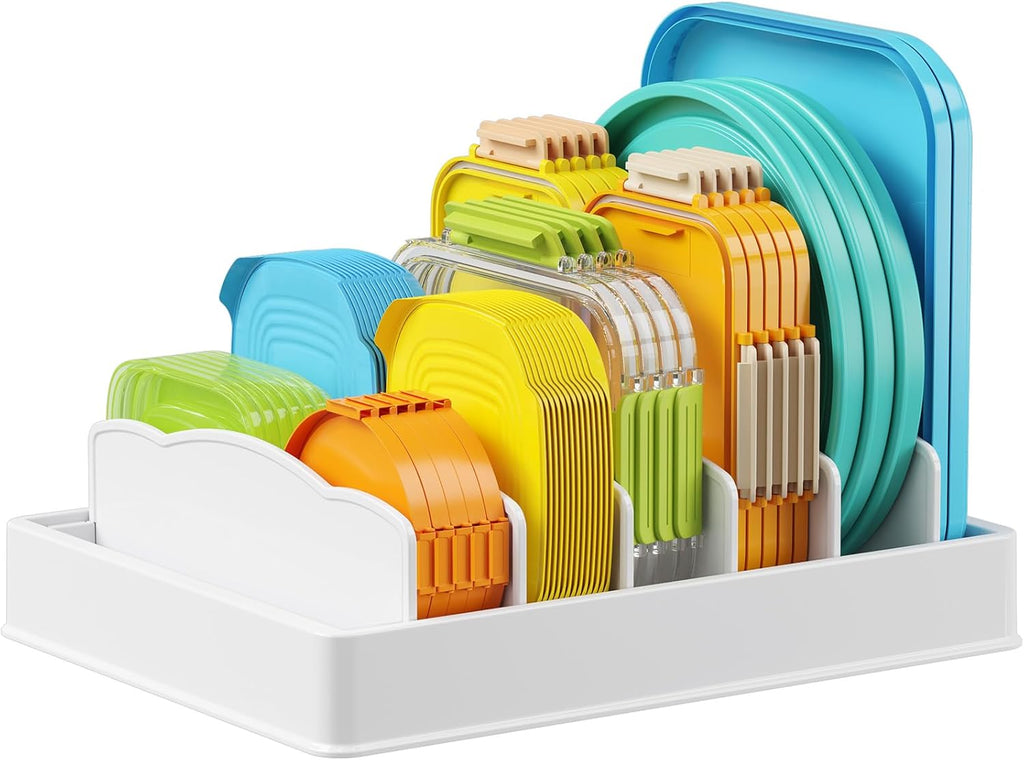 Lifewit Deckelhalter 33 cm mit 5 verstellbaren Faechern Kuechenorganizer