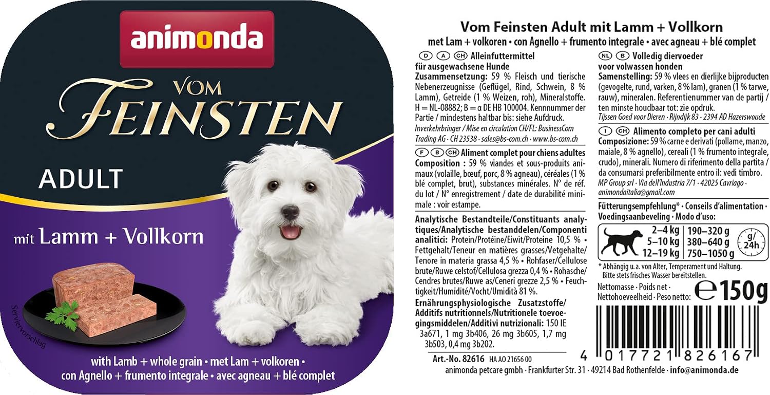 Animonda Vom Feinsten Adult Hundenassfutter 22 x verschiedene Sorten